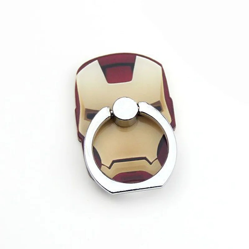 Cartoons Team Hero Logo Style Male Phone Finger Ring Holder